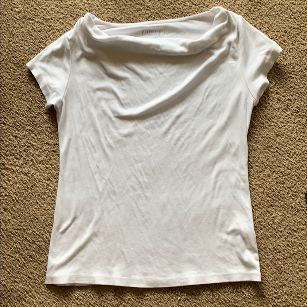 Philosophy white t shirt xL